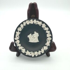 Wedgwood Black Basalt Jasperware Small Plate 4.5 Inch